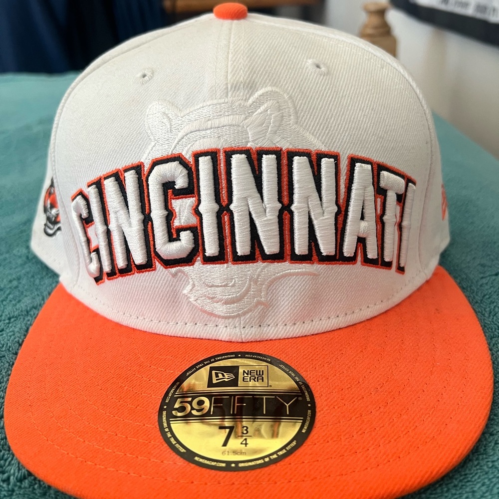 Cincinnati Bengals New Era orange white 59FIFTY throwback